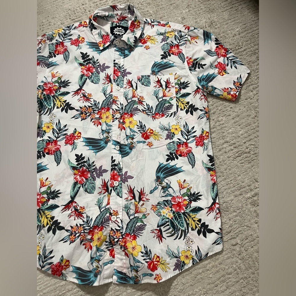 Batman Hawaiian Button Down Shirt - Picture 6 of 9